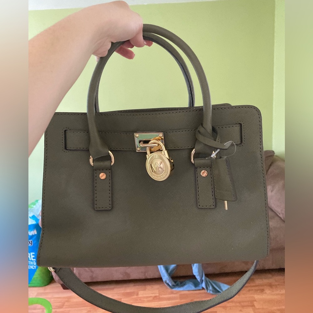 Green Michael Kors bag